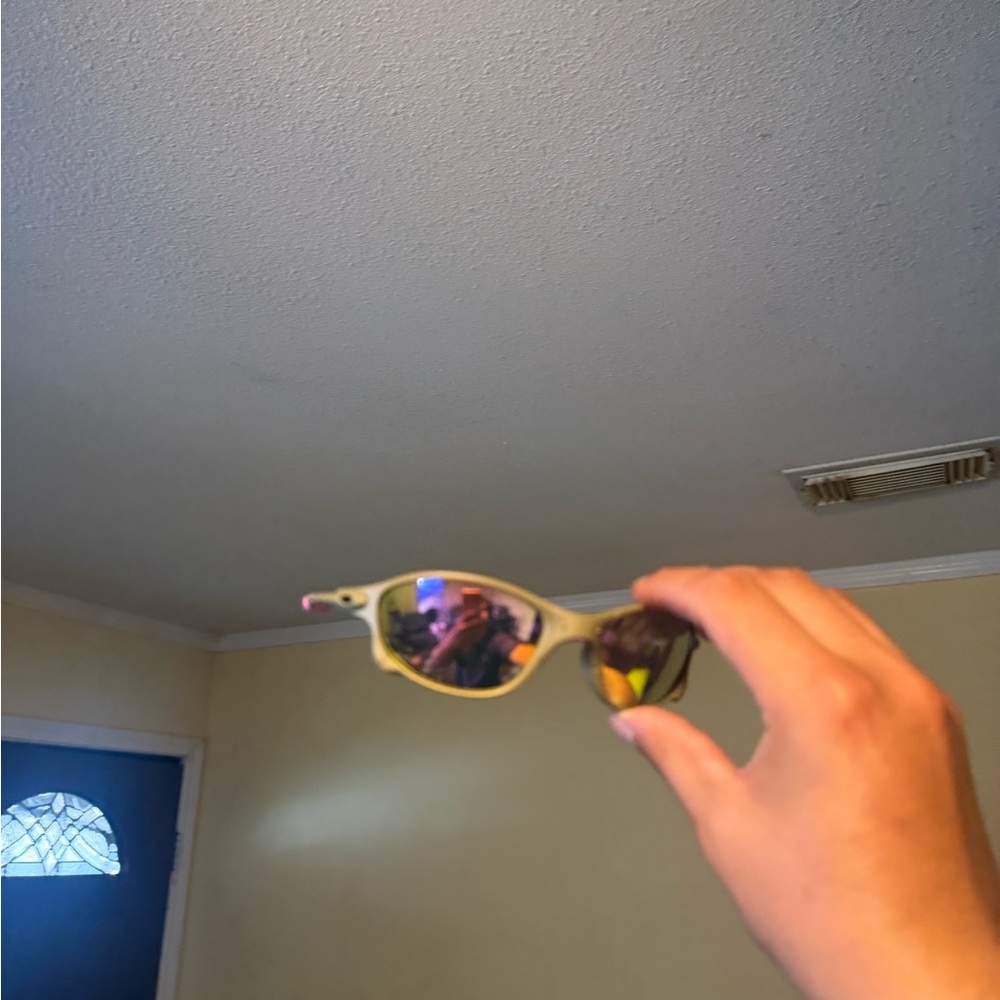 Olive Green Sunglasses with Mirrored Lenses Oakley Oakleys